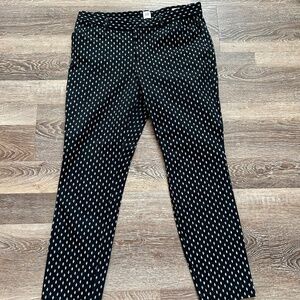 GAP Signature Skinny Ankle Pants Size 12 Mid-Rise Geometric Print